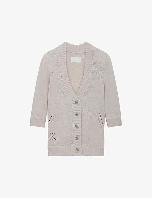 ZADIG&VOLTAIRE: Betsy star-button cashmere cardigan