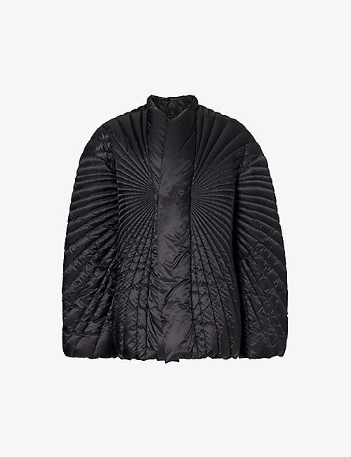 RICK OWENS: Rick Owens x Moncler Radiance relaxed-fit shell-down jacket