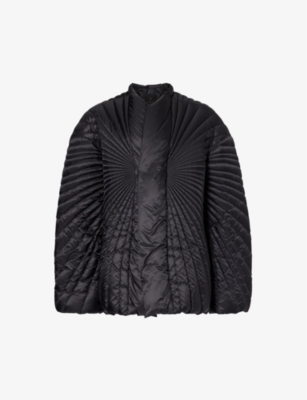 Rick Owens Mens Black X Moncler Radiance Relaxed-fit Shell-down Jacket