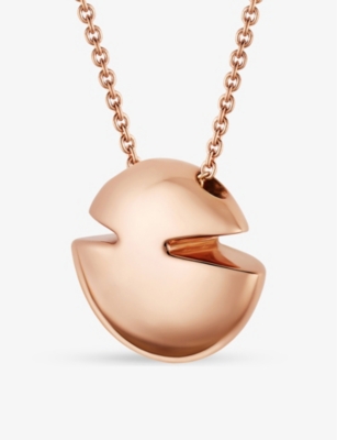 BVLGARI: Cabochon 18ct rose-gold pendant necklace