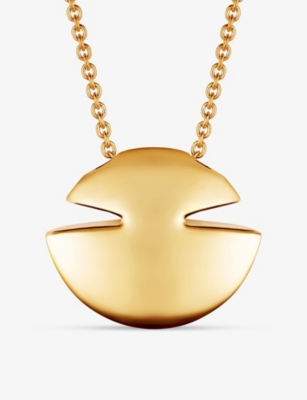 BVLGARI: Cabochon 18ct yellow-gold pendant necklace
