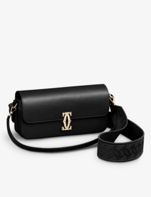 CARTIER: C de Cartier leather cross-body bag