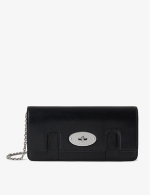 MULBERRY: East West Bayswater leather clutch bag