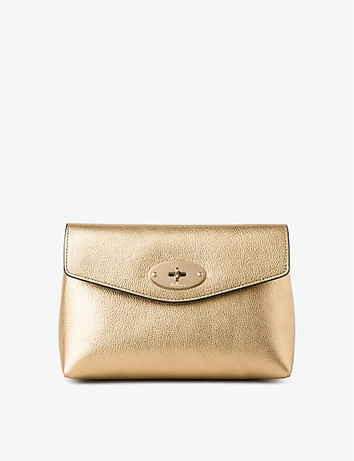 MULBERRY: Darley leather cosmetic pouch