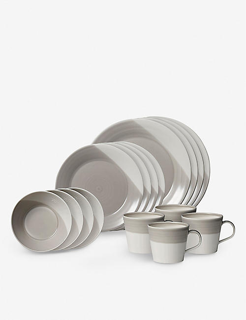 ROYAL DOULTON: Bowls of Plenty 16-piece stoneware dinner set