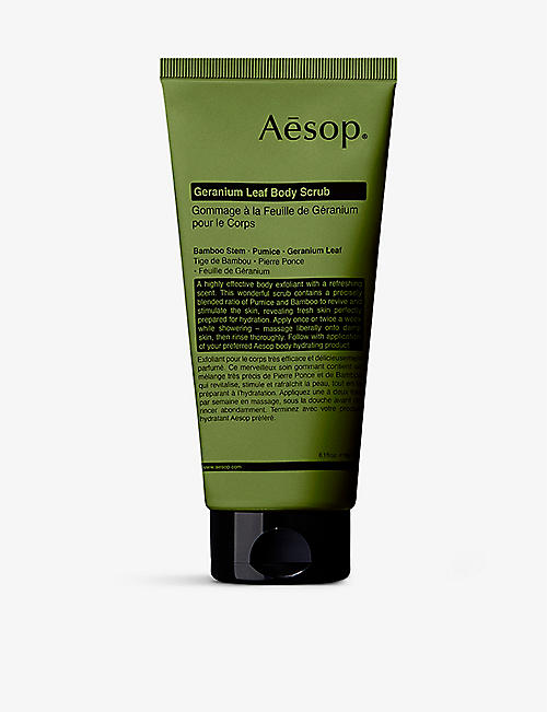 AESOP: Geranium Leaf body scrub 180ml