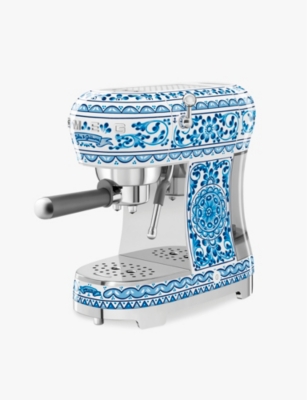 SMEG X DOLCE & GABBANA BLUE SMEG X DOLCE & GABBANA MEDITERRANEO ESPRESSO MACHINE 