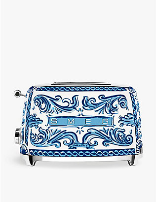 SMEG X DOLCE & GABBANA: Smeg x Dolce & Gabbana Mediterraneo Two Slice toaster