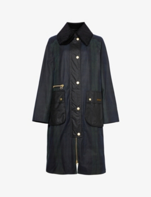 BARBOUR - Pattern-embellished waxed-cotton jacket | Selfridges.com