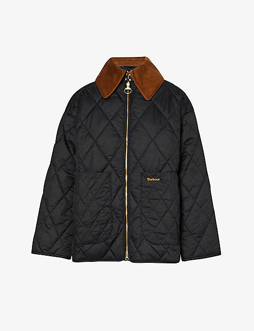 BARBOUR: Woodhall quilted recycled-polyester jacket