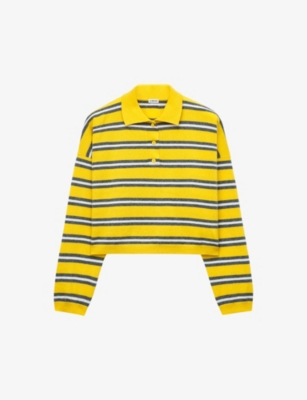 LOEWE: Stripe-pattern long-sleeve wool jumper
