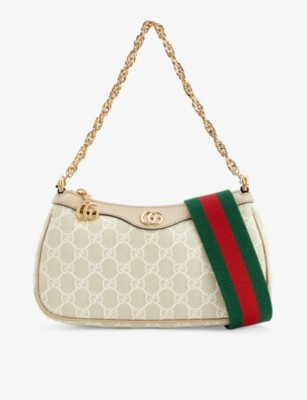 GUCCI Ophidia coated canvas shoulder bag Selfridges