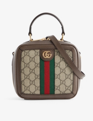 GUCCI Ophidia GG Supreme canvas shoulder bag Selfridges