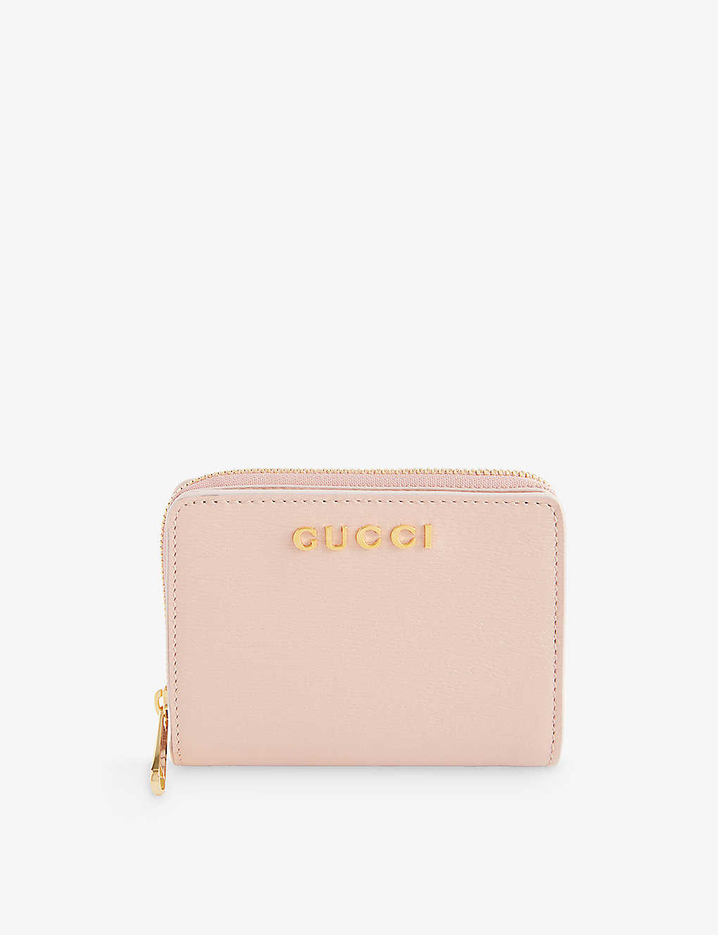 Gucci Womens Perfect Pink Logo-plaque Leather Wallet
