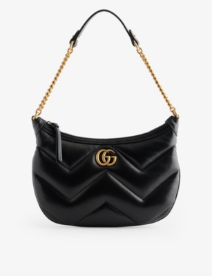 GUCCI Marmont quilted leather shoulder bag Selfridges