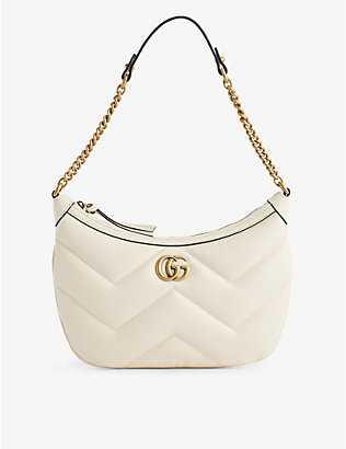 GUCCI: Marmont quilted-leather shoulder bag