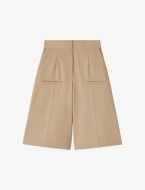 LOEWE: Tailored pleated cotton shorts