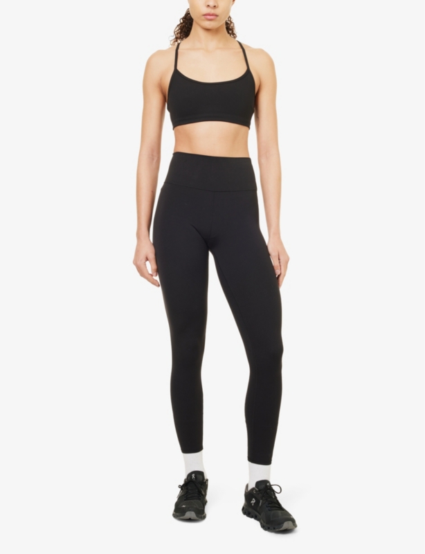 Bliss brand-patch stretch-polyamide leggings