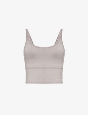 VUORI: Halo Performance cropped stretch-recycled polyester top