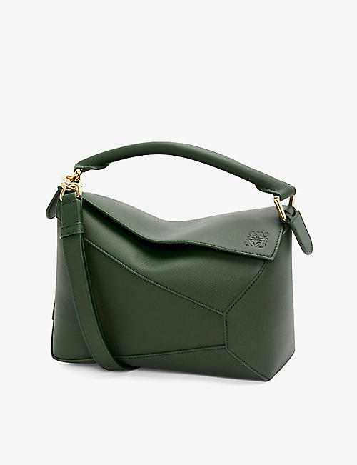 LOEWE: Puzzle small leather cross-body bag