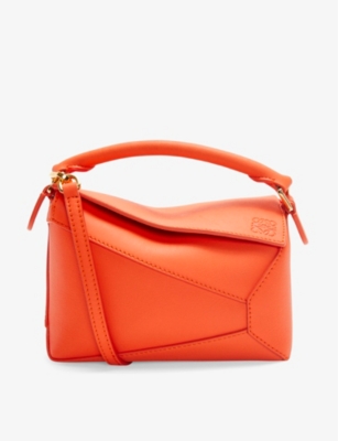 LOEWE Puzzle mini leather cross body bag Selfridges