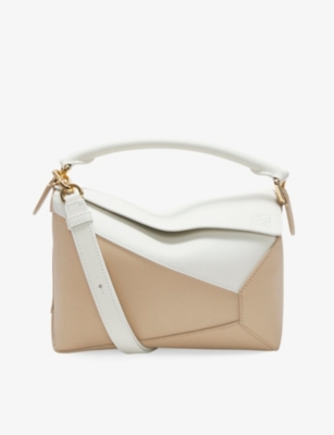 LOEWE Puzzle small leather cross body bag Selfridges