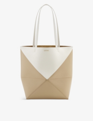 LOEWE: Puzzle Fold medium leather tote bag