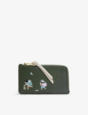 LOEWE - Loewe x Suna Fujita Pandas leather card holder