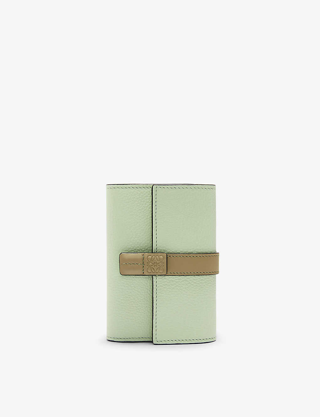 Loewe Women's Jade/clay Green Vertical Small Leather Wallet