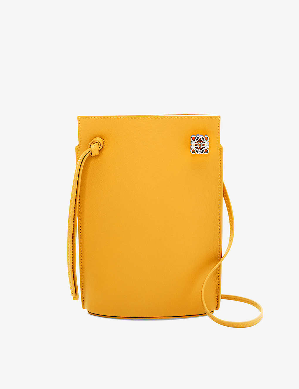 Loewe Womens Sunflower Dice Leather Shoulder Bag