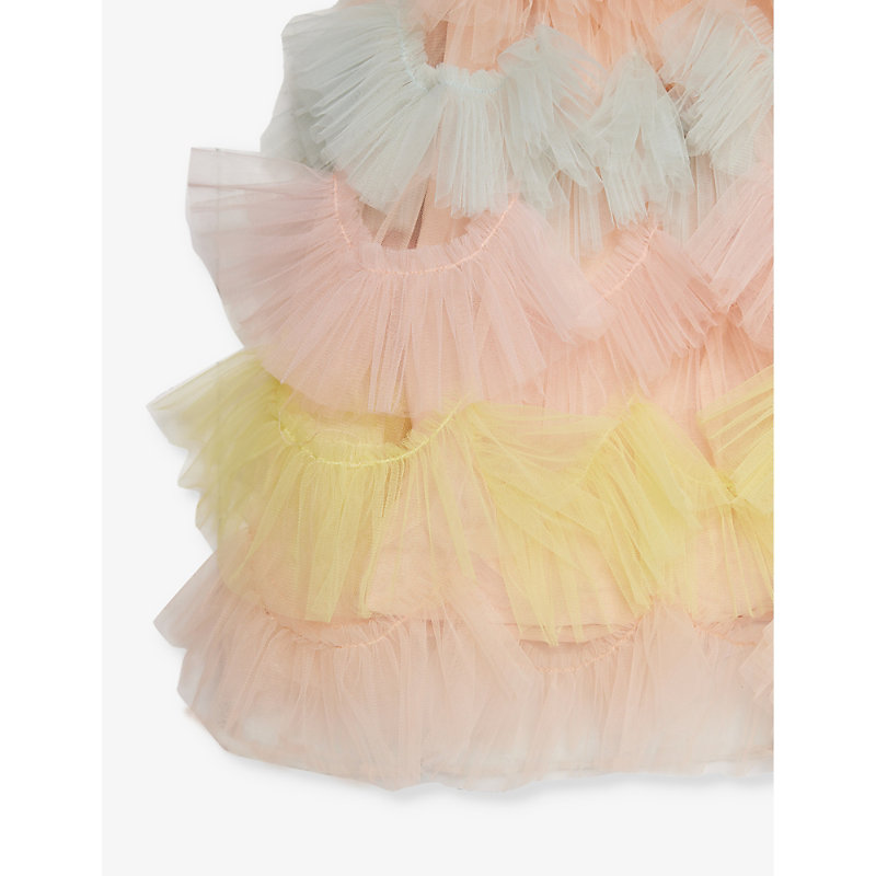Shop Raspberry Plum Girls Pastel Kids Nena Ruffle-trim Woven Dress 3-10 Years