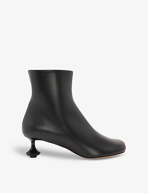 LOEWE: Toy sculpted-heel leather ankle boots
