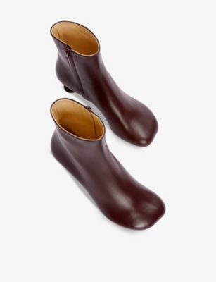 Toy sculpted-heel leather ankle boots