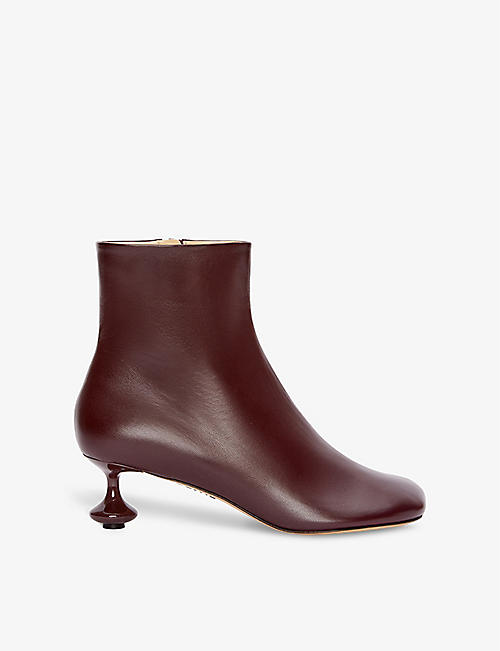 LOEWE: Toy sculpted-heel leather ankle boots