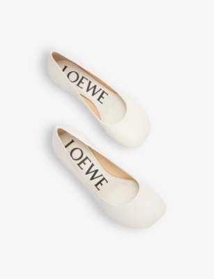 Loewe Toy Leather Stiletto Pumps In White