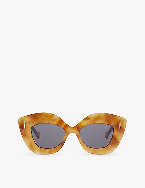 LOEWE: Retro Screen cat-eye acetate sunglasses