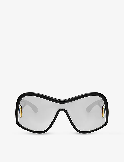 LOEWE: GSUNMASX021100 square-frame acetate sunglasses