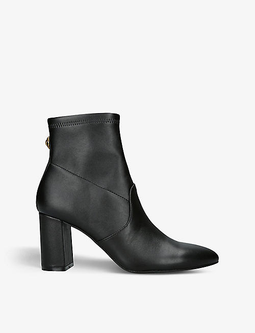 KURT GEIGER LONDON: Langley pointed-toe leather ankle boots
