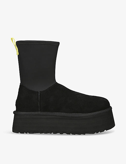UGG: Classic Dipper suede and rubber boots