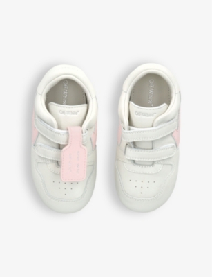 Shop Off-white C/o Virgil Abloh Boys White/oth Kids Baby Mini Out Of Office Leather Crib Shoes