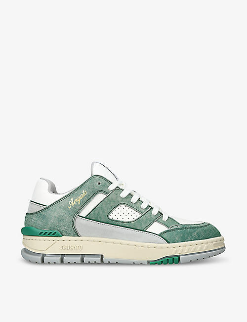 AXEL ARIGATO: Area Lo panelled leather low-top trainers