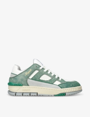 Axel Arigato Mens Green Oth Area Lo Panelled Leather Low-top Trainers
