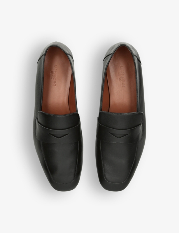 Soft leather penny loafers