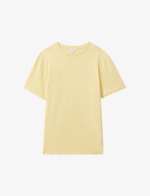 Reiss Mens Melon Bless Regular-fit Short-sleeve Cotton T-shirt