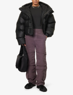 Shop Entire Studios Men's Black Mml Padded Oversized-fit Shell-down Jacket