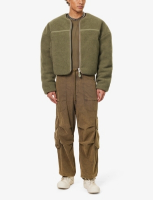 Shop Entire Studios Men's Laurel Crewneck Oversized-fit Fleece Jacket