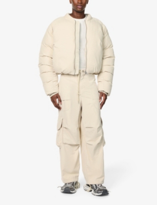 Shop Entire Studios Men's Off-white Exclusive Freight Cotton Cargo Trousers