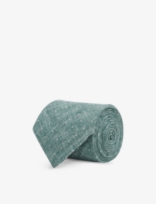 REISS: Lateran polka-dot silk tie
