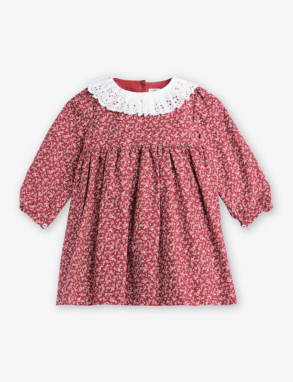 Trotters Babies'  Berry Ditsy Bonnie Ditsy-floral Cotton Mini Dress 3-24 Months