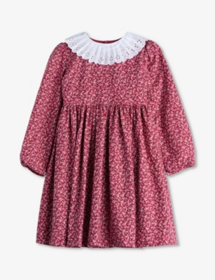 TROTTERS: Bonnie floral-print cotton dress 2-11 years